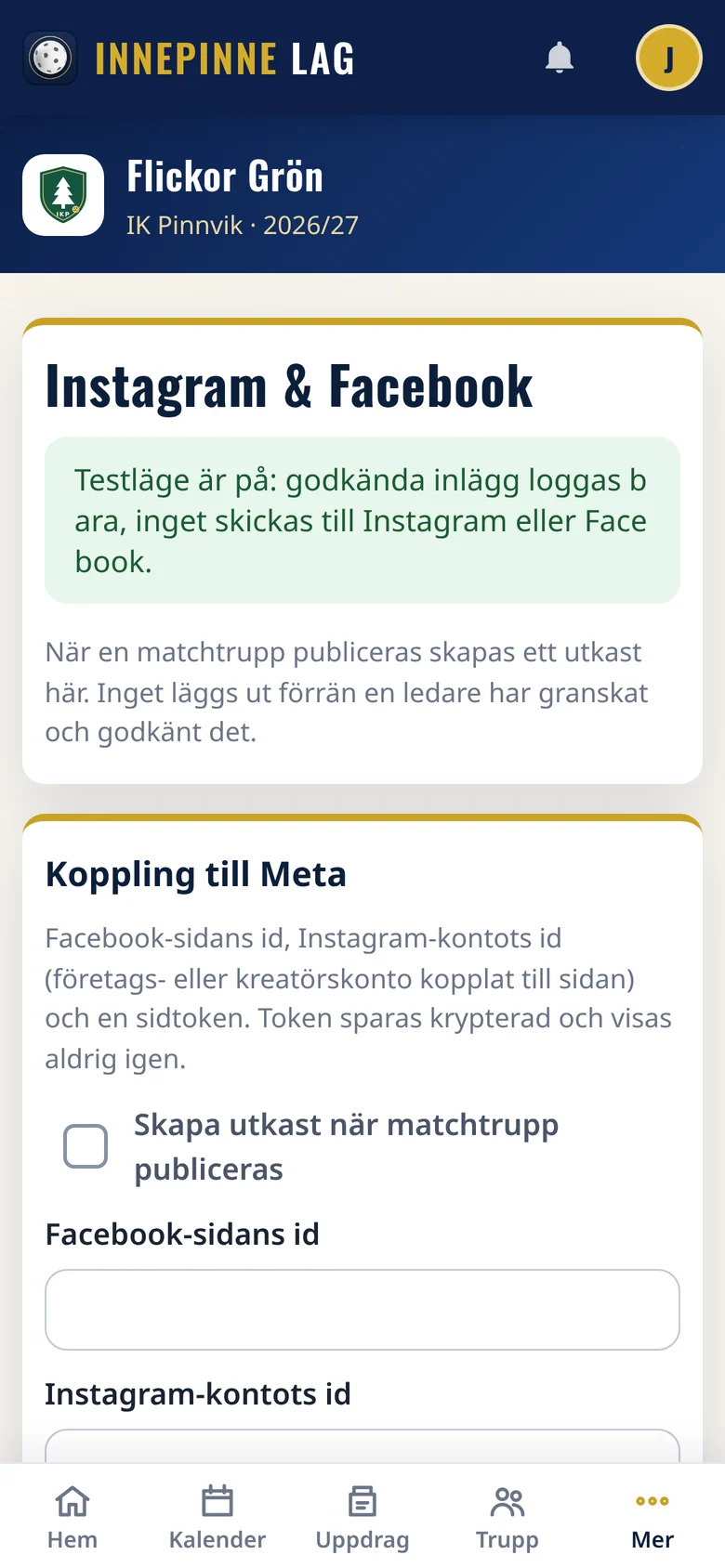 Social post preview